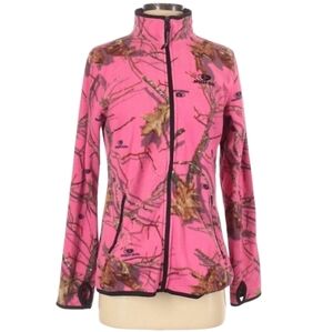 Mossy Oak Pink Camo Fleece Jacket Size Small